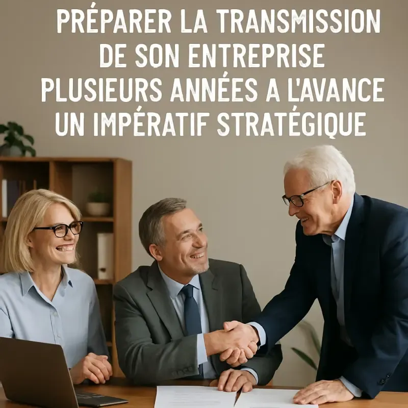 Préparer la cession de son entreprise plusieurs années à