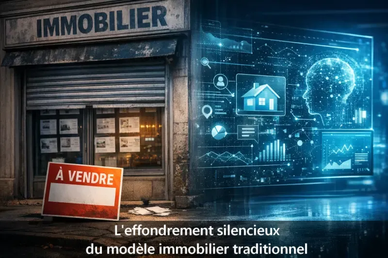 Immobilier : la fin des agences low‑cost… et la chute annoncée
